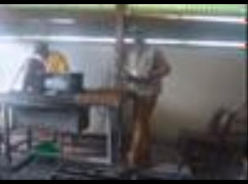 Supervision of Core cutting and MD with the Investor & Management (Chairman and VP – Tri-Star Gold Corp) Ghana - 1997