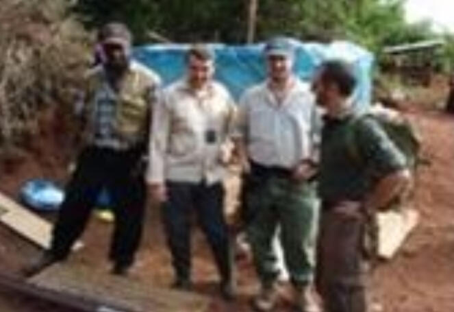 MD and colleagues at the Drill site and field tour in Bature-Cameroon -